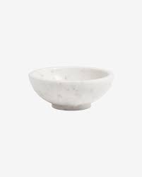 BOWL WHITE MARBLE