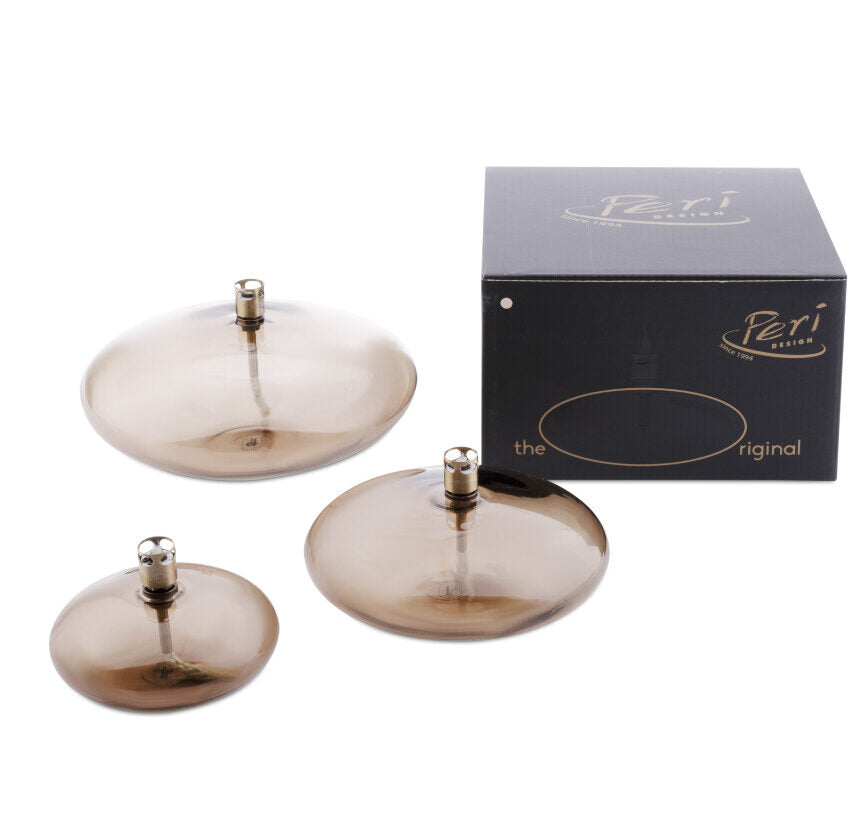 OLJELAMPE LIVING DISC CHAMPAGNE M Ø11cm