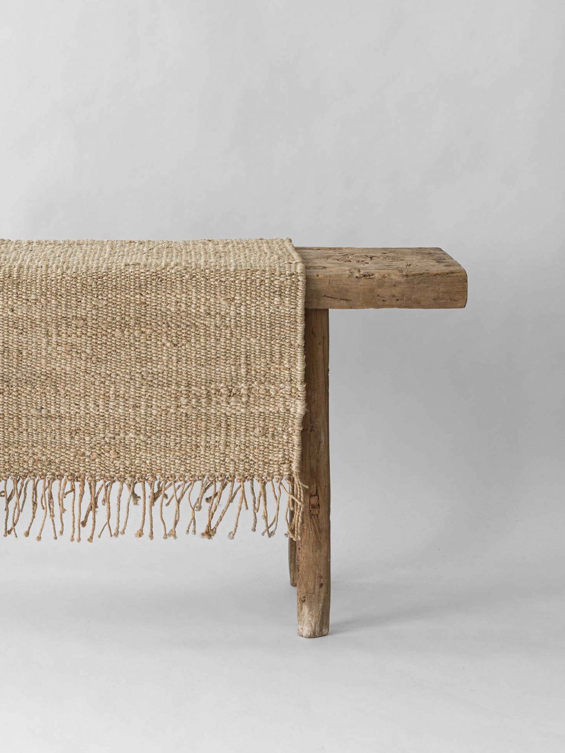 Hemp Rug 60x90 Bleached