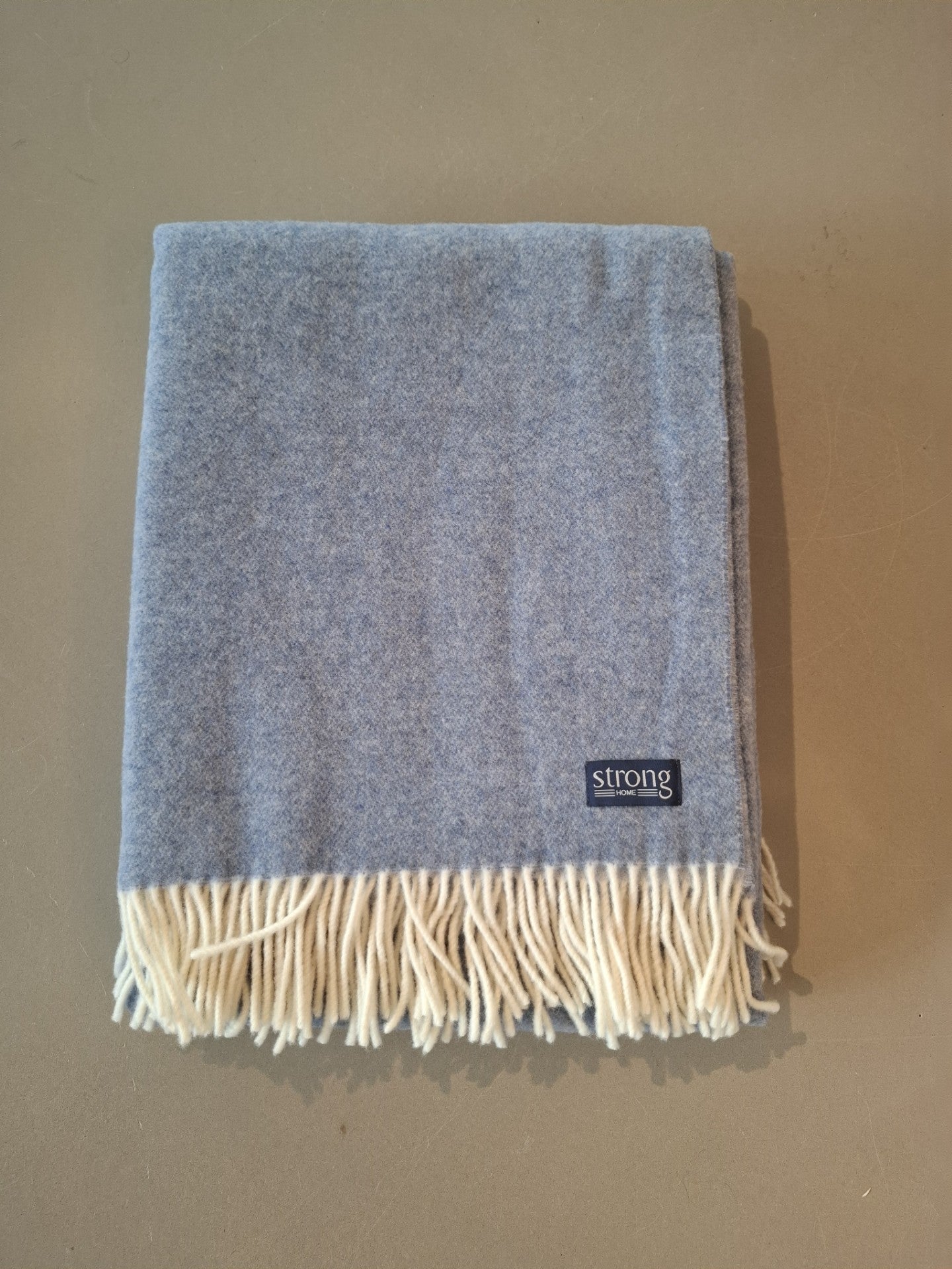 TWIN COLOR THROW BLUE MELANGE