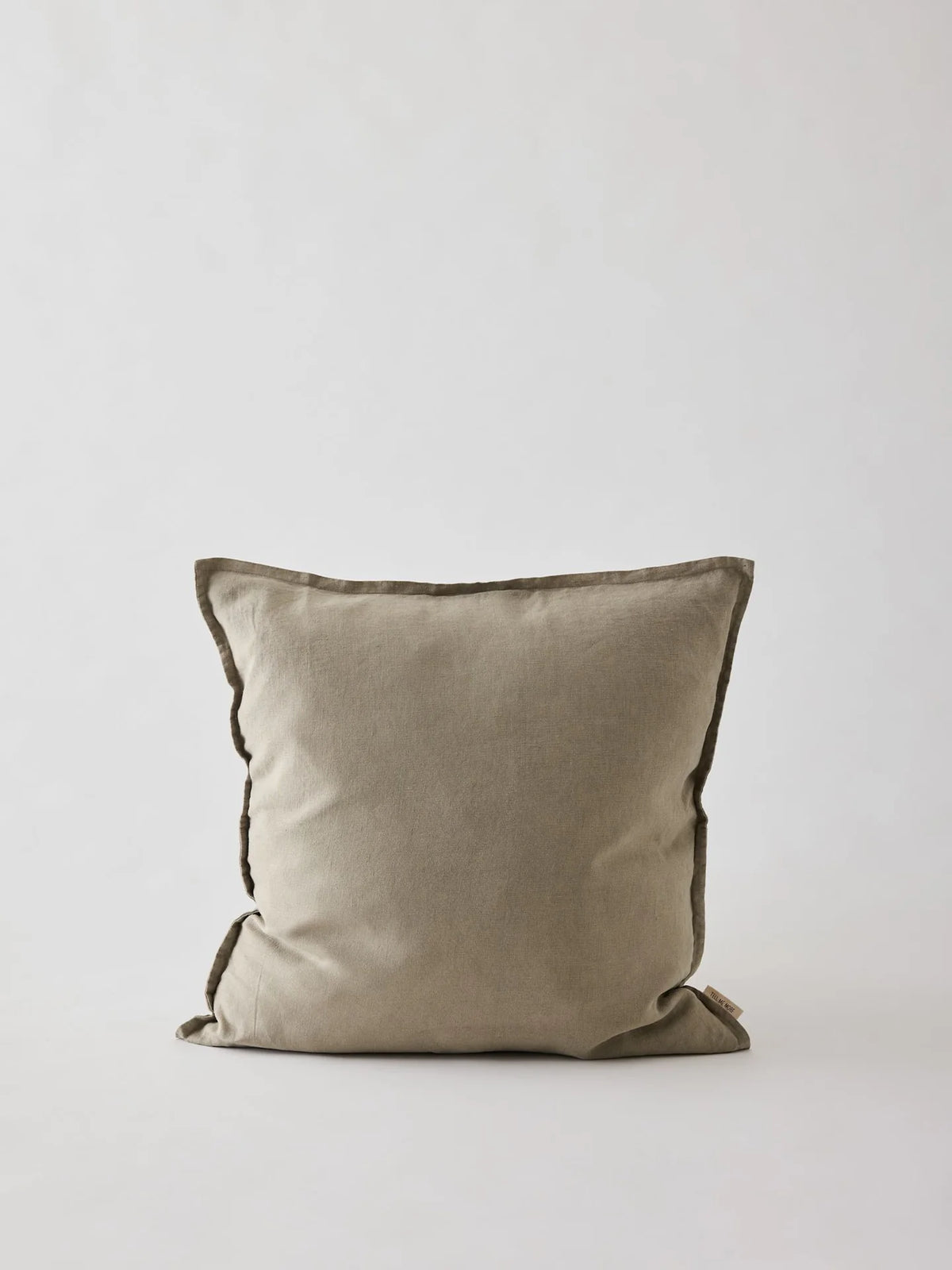 CUSHION COVER LINEN OLIVEN GREEN 50X50