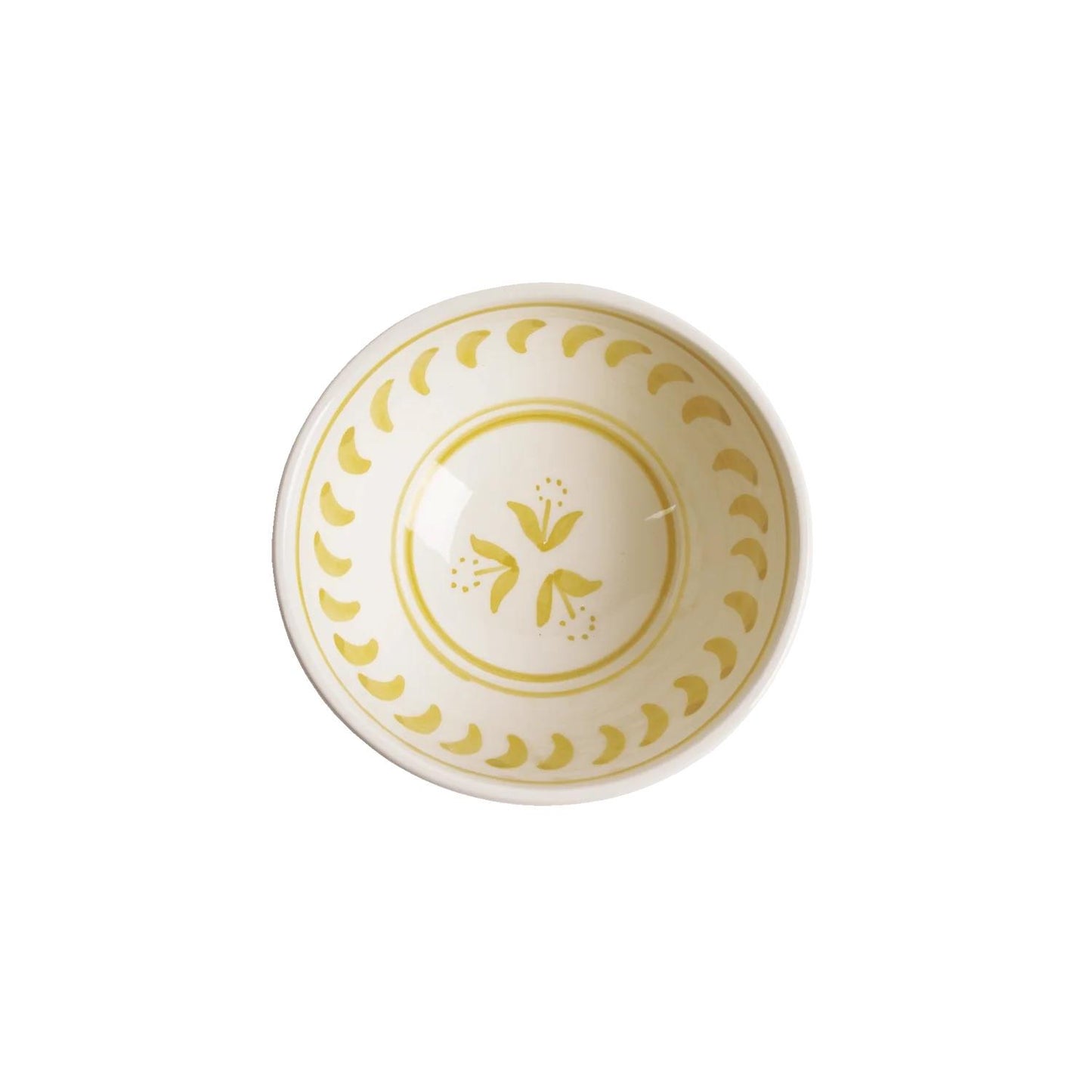 COTTAGE FLOWER SMALL BOWL 14CM YELLOW