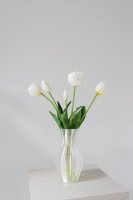 Artificial Layered Tulips White