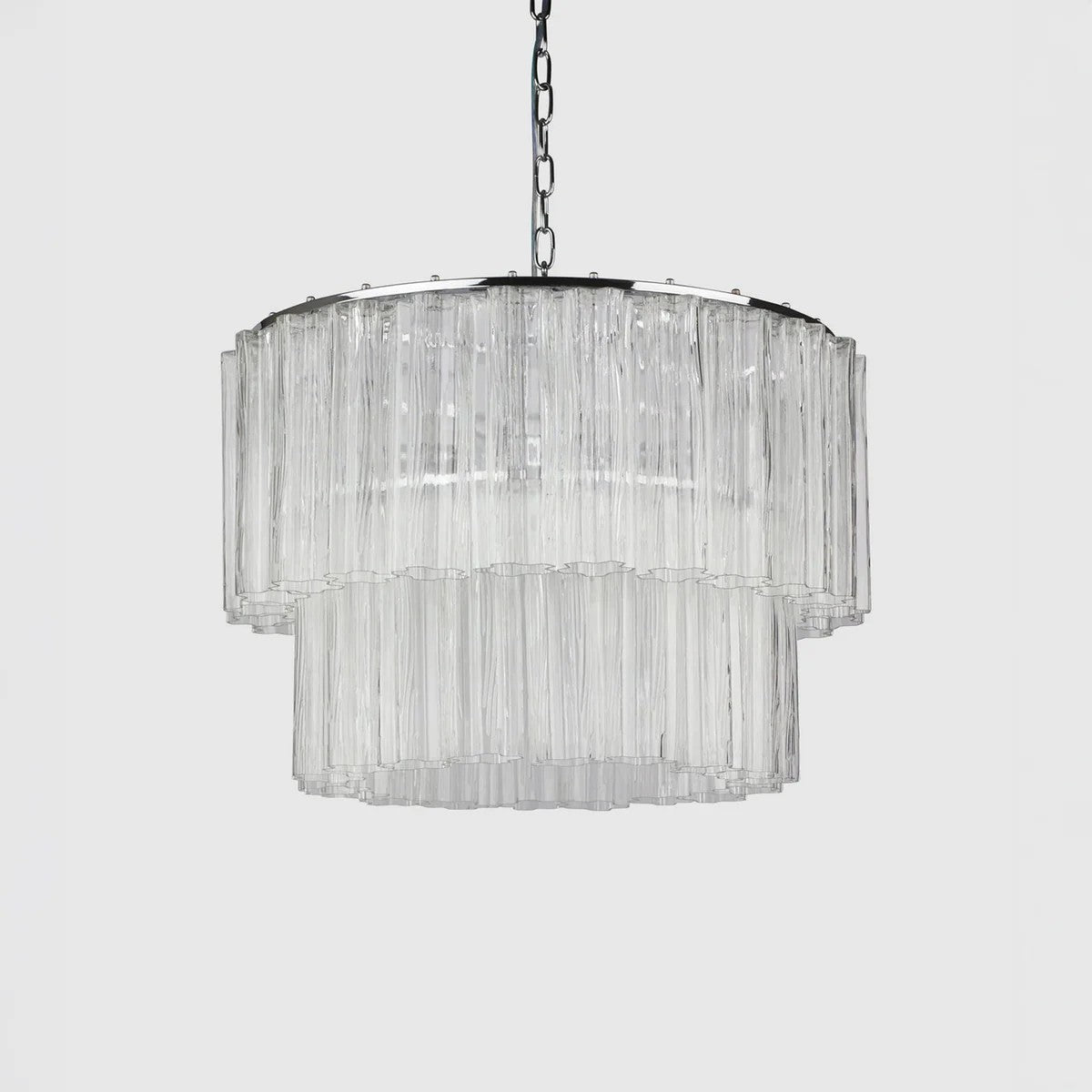Fontaine Chandelier 2 layer clear/crome