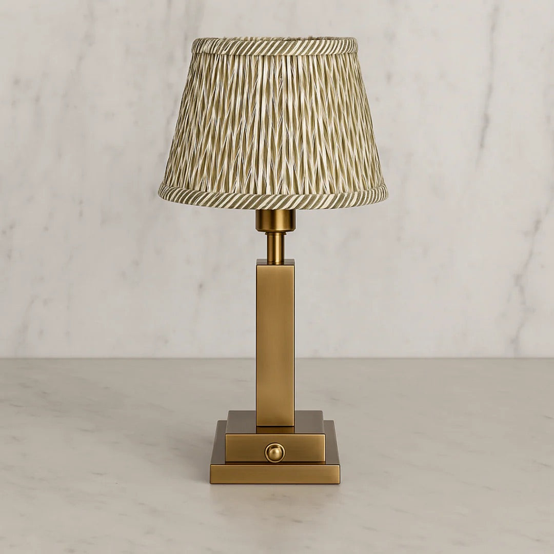 Ikat Green small artificial silk