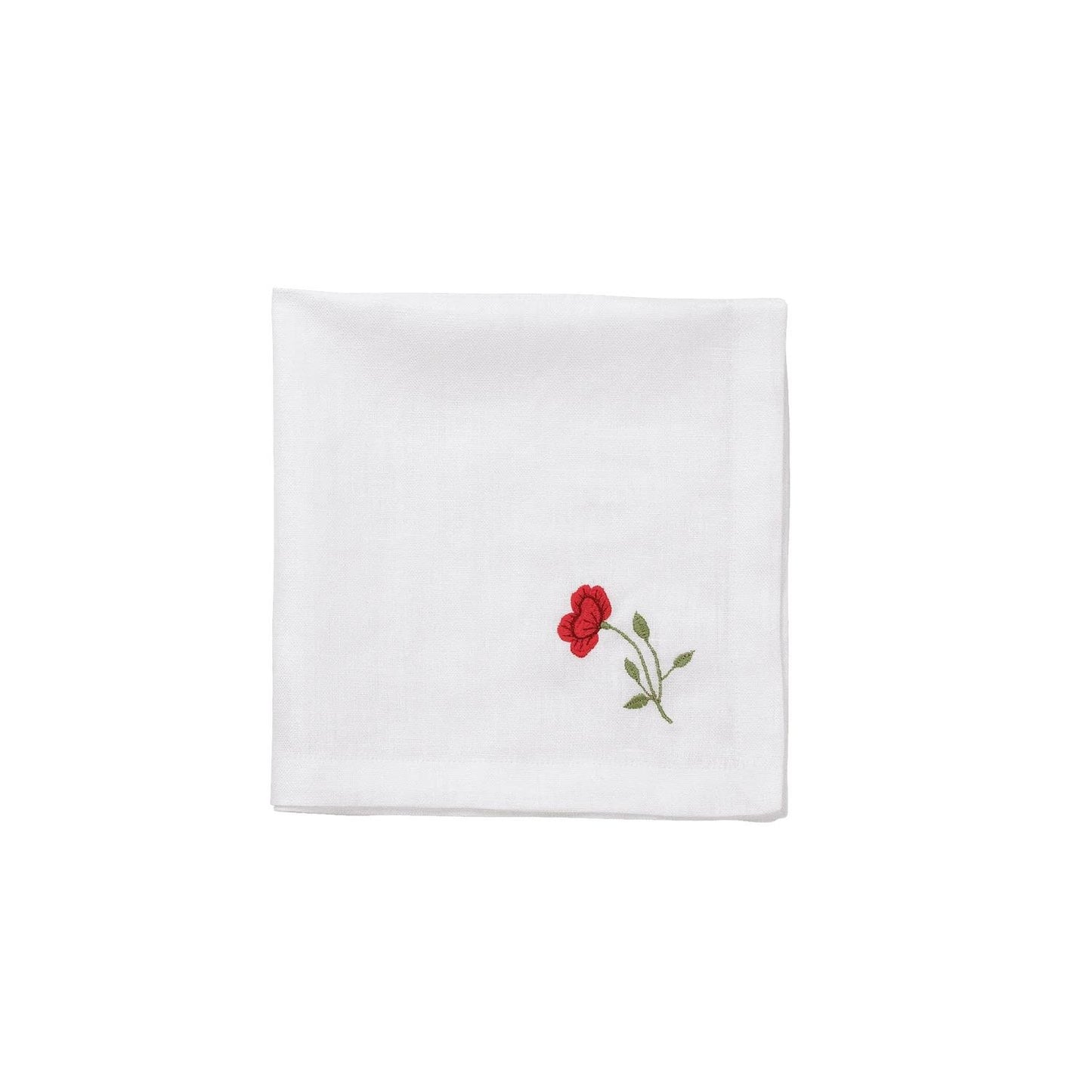 BOUQUET NAPKIN 45X45 POPPY RED