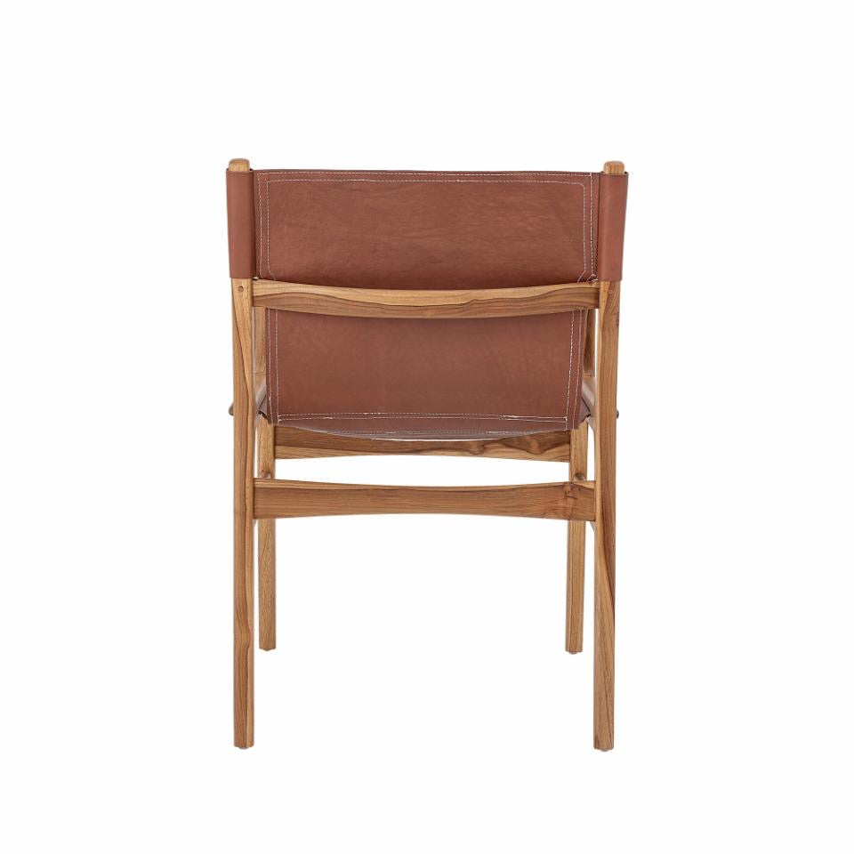 Ollie Loungestol, Brun, Læder L55xH84xW60 cm
