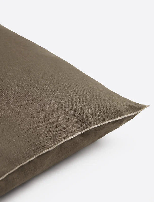 SUNSHINE STITCH CUSHION COVER COFFEE 40X60