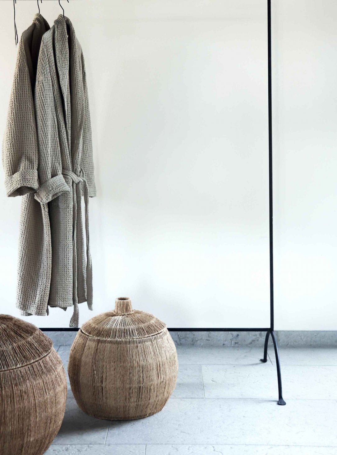 LAVAL LINEN ROBE ONE SIZE natural