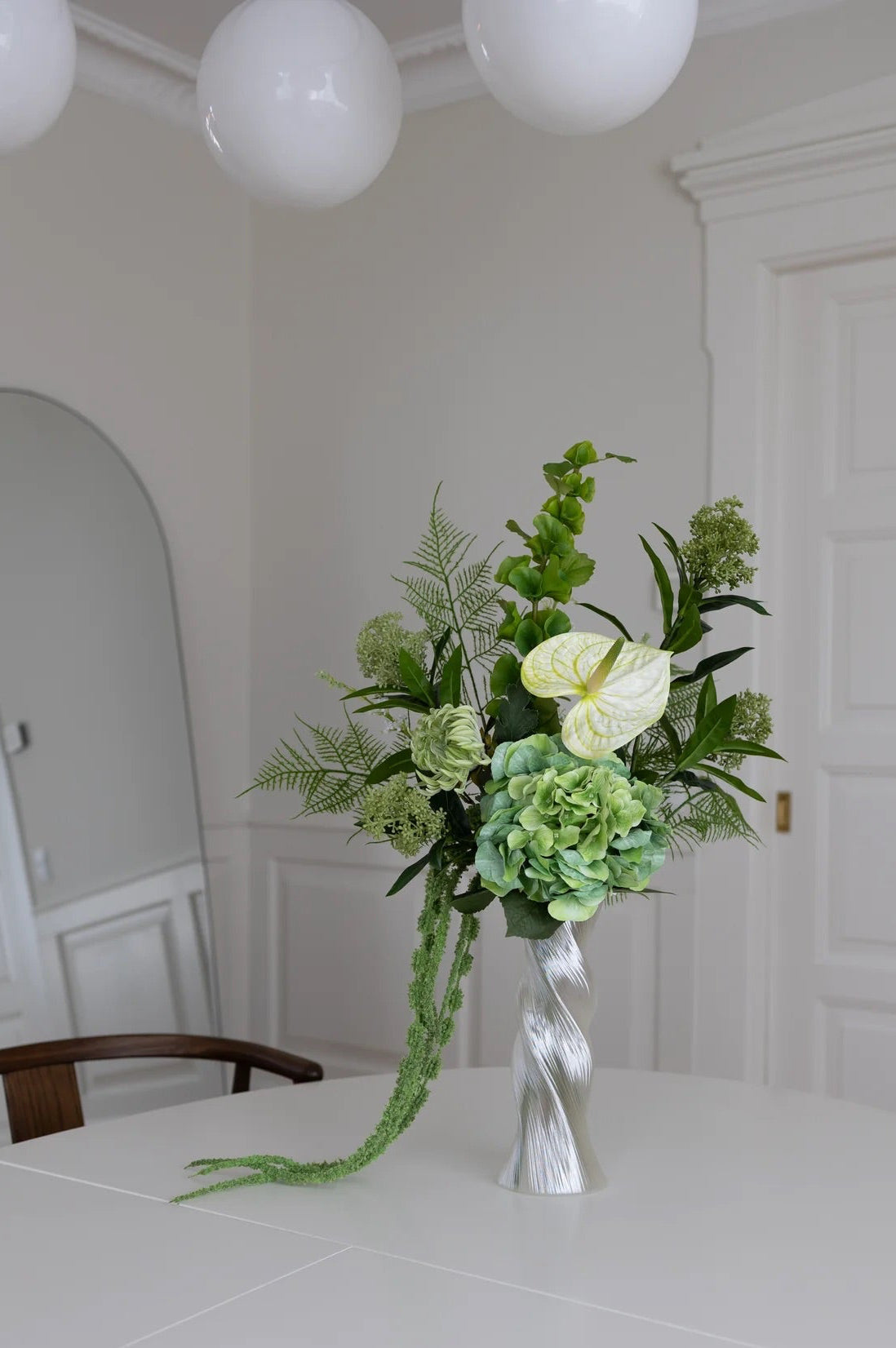 Artificial Hydrangea Green
