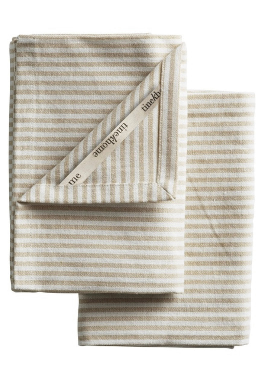 2 pk Tea towel 60x80 STRAW