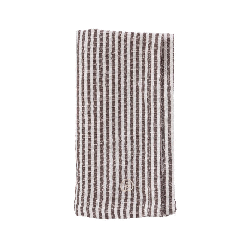 Tøyserviett brun/vit