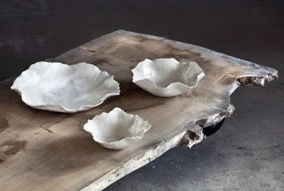 Claire Skål Hvit Mellom