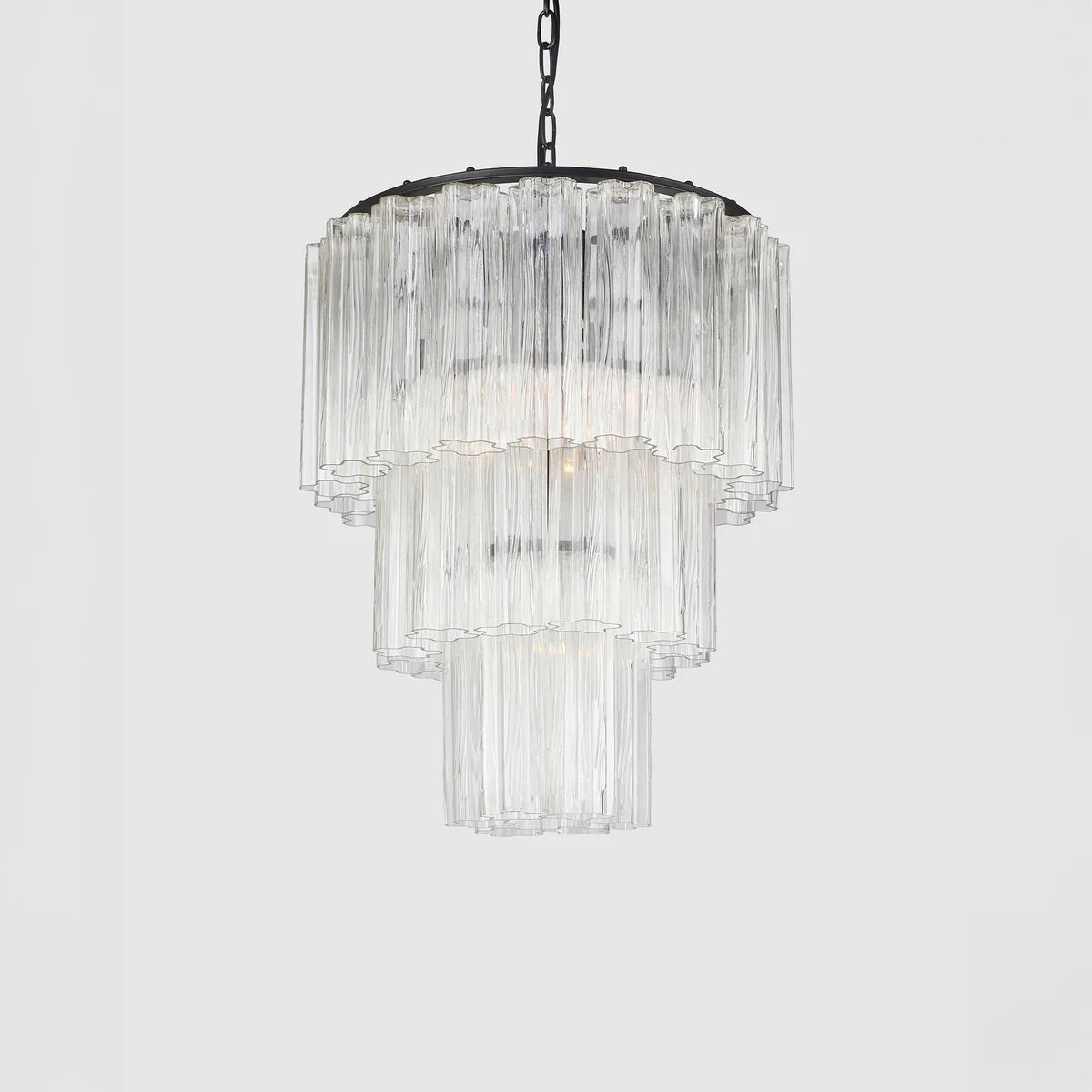 Fontaine Chandelier 3 layer Clear/black