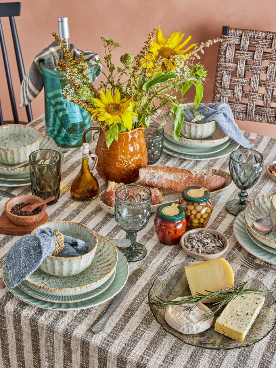 Fleur serveringsfat natur L37,5xH4