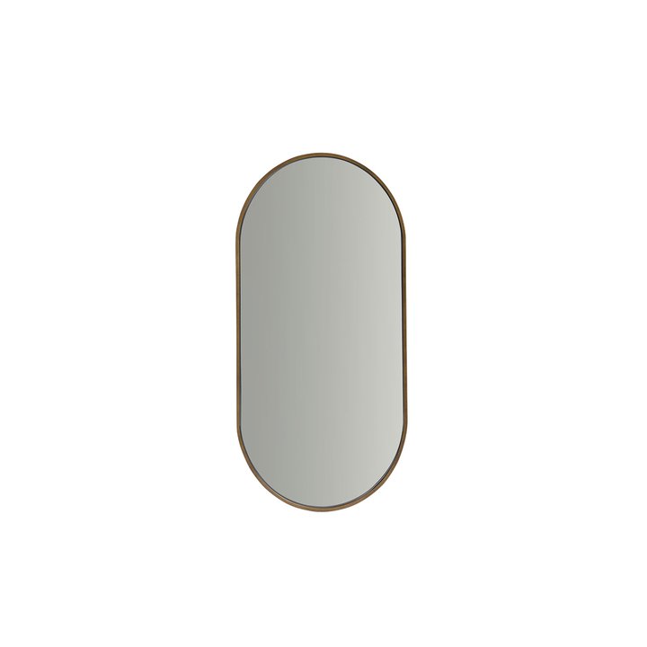 MIRROR OVAL HONEYGOLD METAL