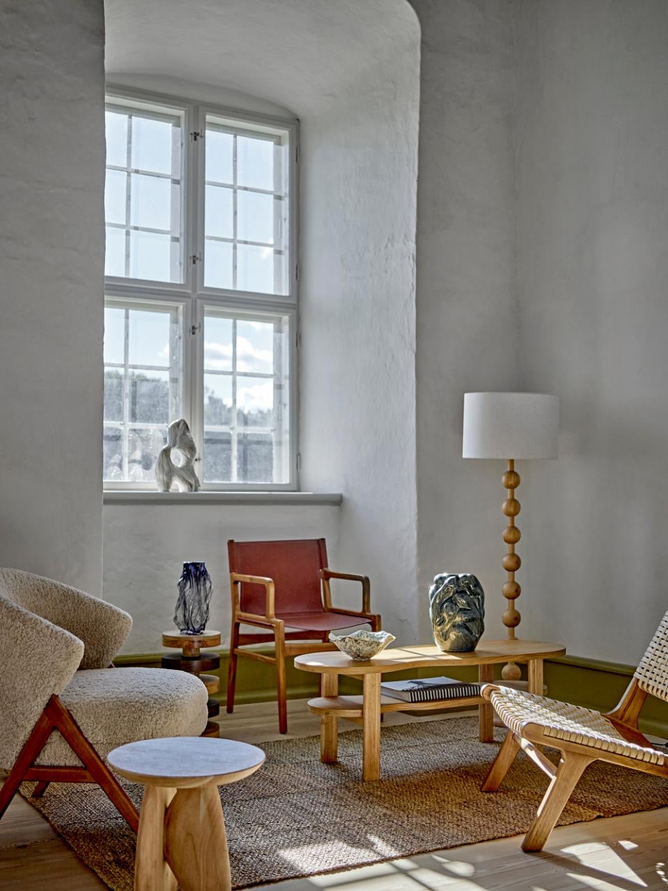 Ollie Loungestol, Brun, Læder L55xH84xW60 cm