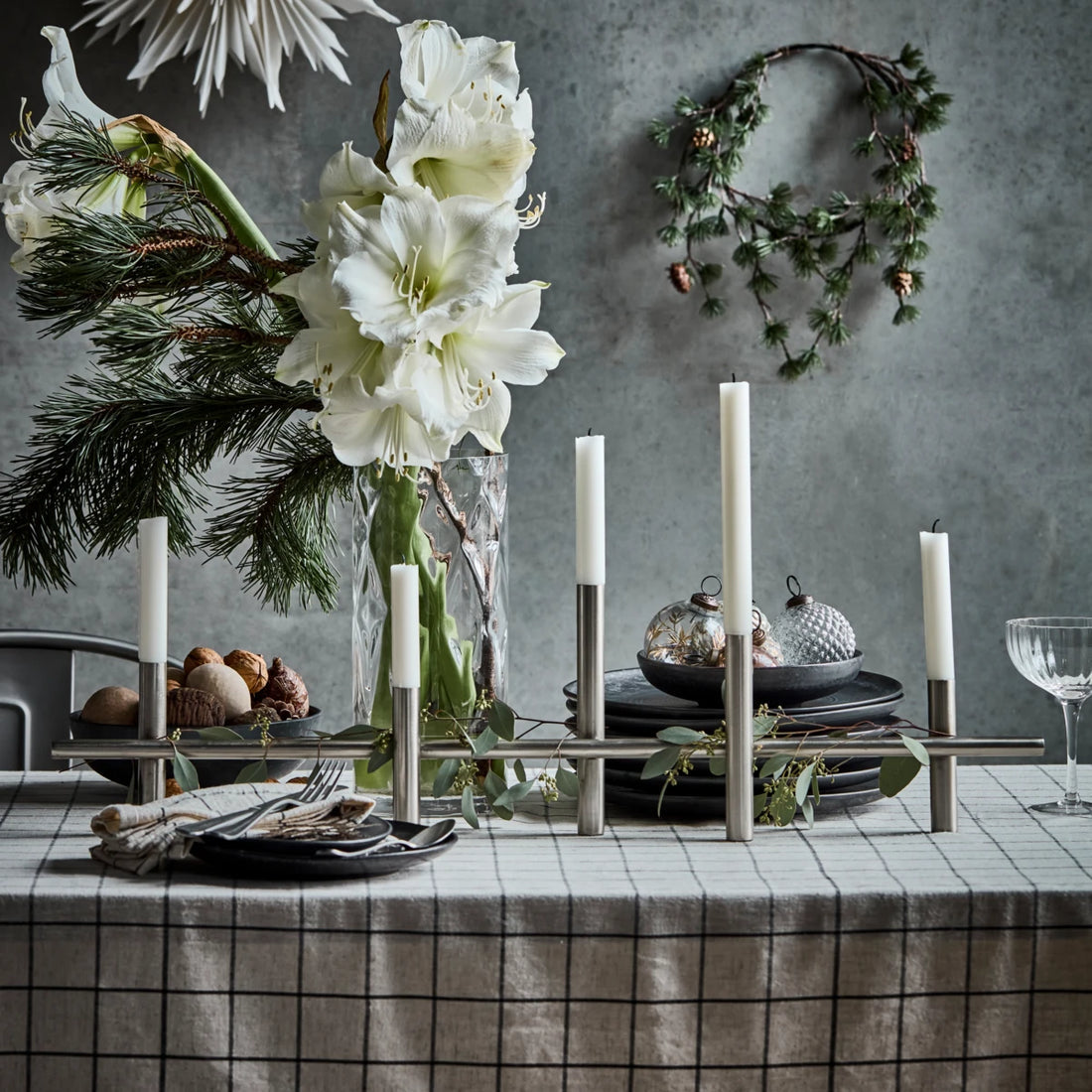 CANDLE HOLDER MAXI 80 SILVER