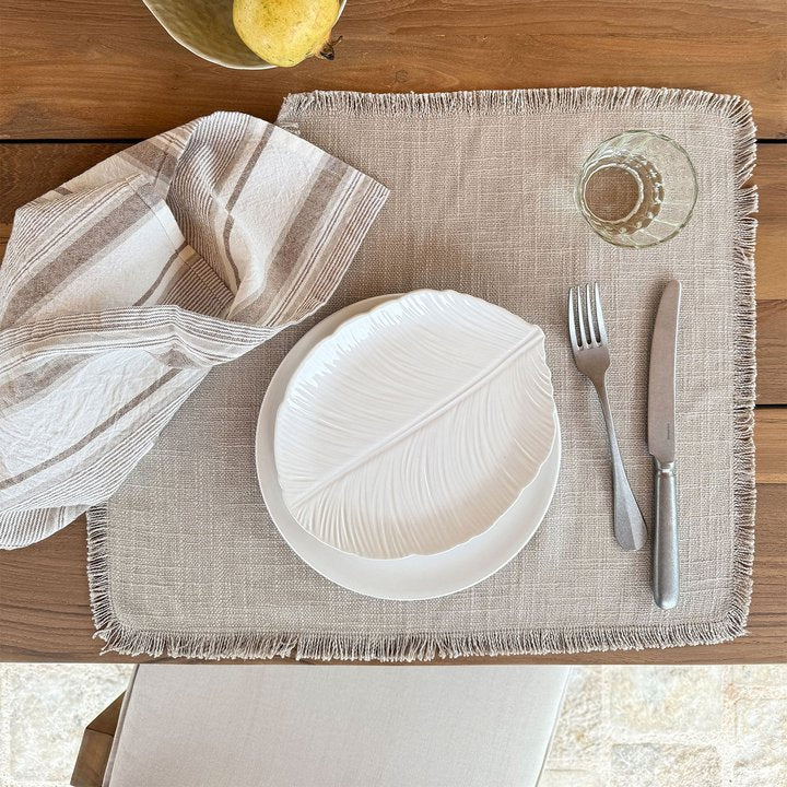 PLACEMAT LINEN/VICOSE 45X35 SAND