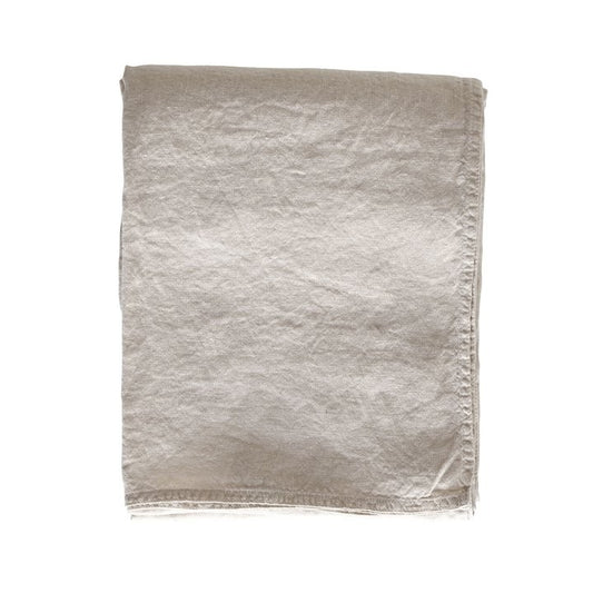 Throw/curtain/tablecloth, 160x360 cm, linen, sand