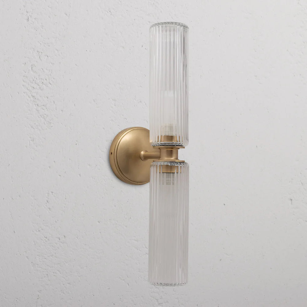 Claremont Medium Wall Light antique brass