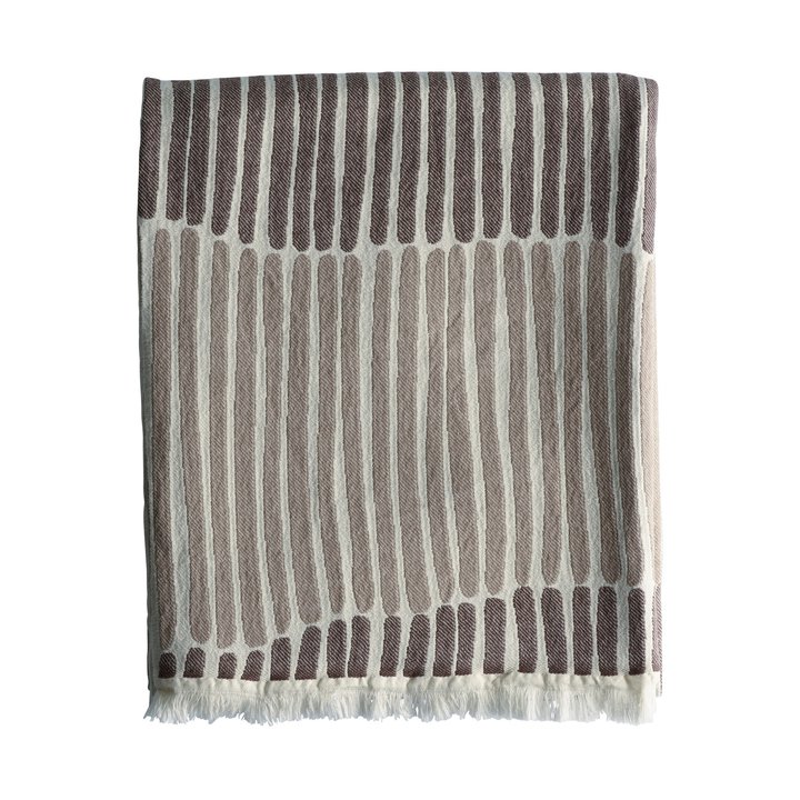Lane, throw, 130x180 cm, cotton, mocca