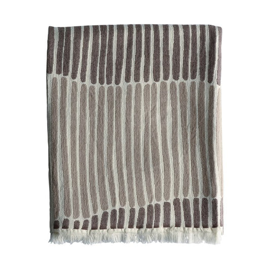 Lane, throw, 130x180 cm, cotton, mocca