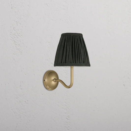 Malvern small wall light green Antique Brass
