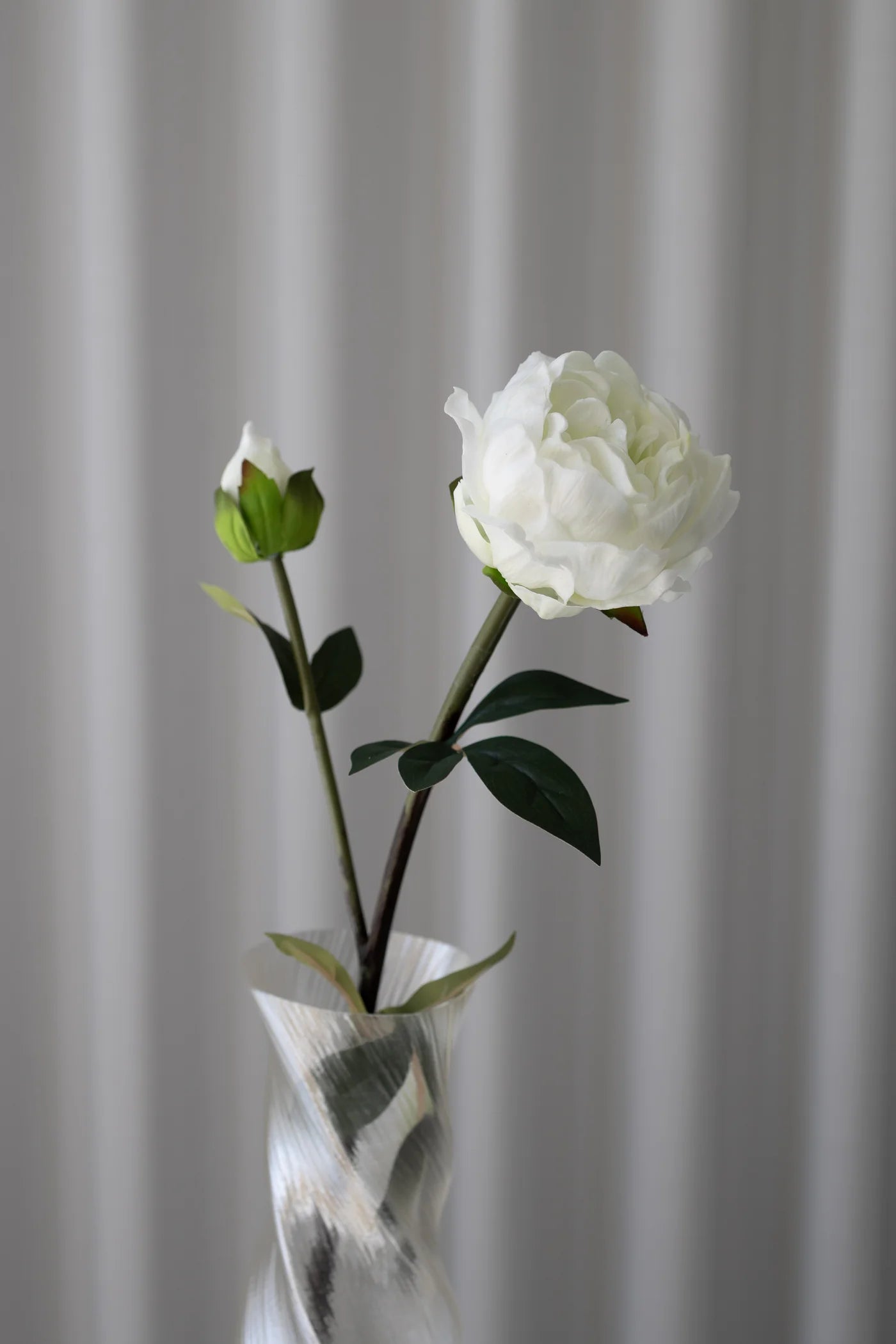 CLOSED PEONY WHITE