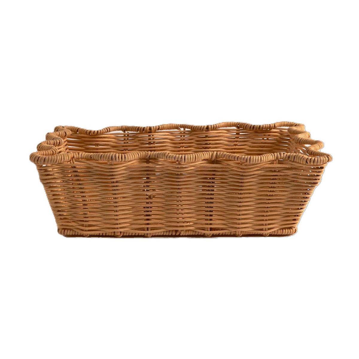 Scallop Rattan basket 20x30 NATURAL