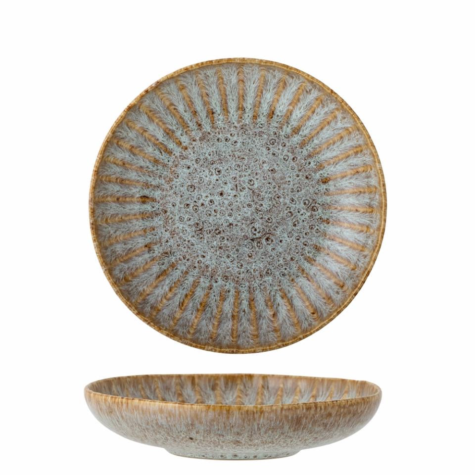 Fleur Pastatallerken natur Ø22xH5cm