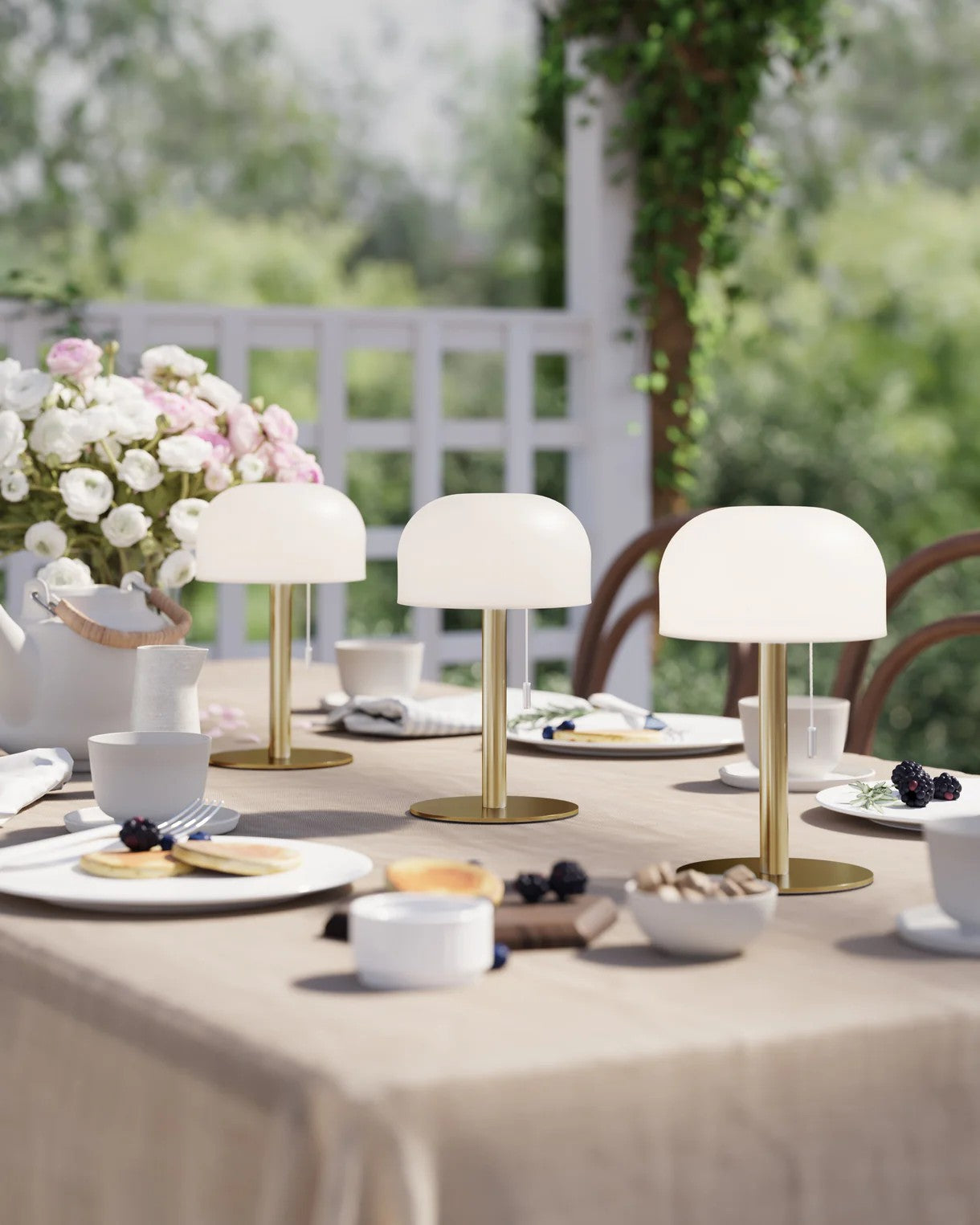 BRASS GOLD LED LAMPE