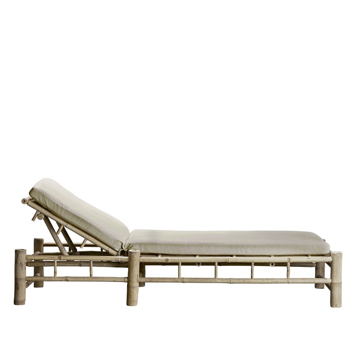 BAMBOO SUNBED W/SEAT CUSHION
