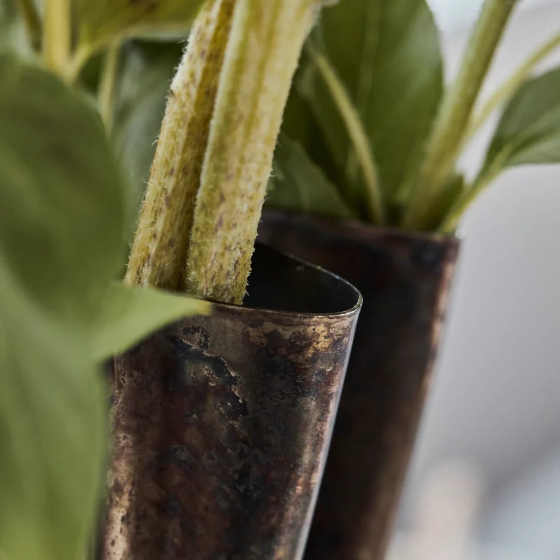 VASE FLOOD ANTIQUE BROWN