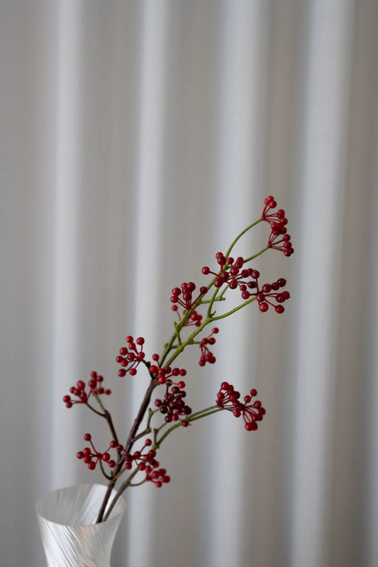 Artificial Berry Branch Red