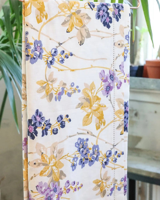 Table Cloth 130x300 gul/lilla