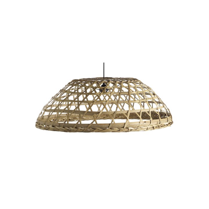 BASKET LAMPSHADE BAMBOO D80CM WITH CORD