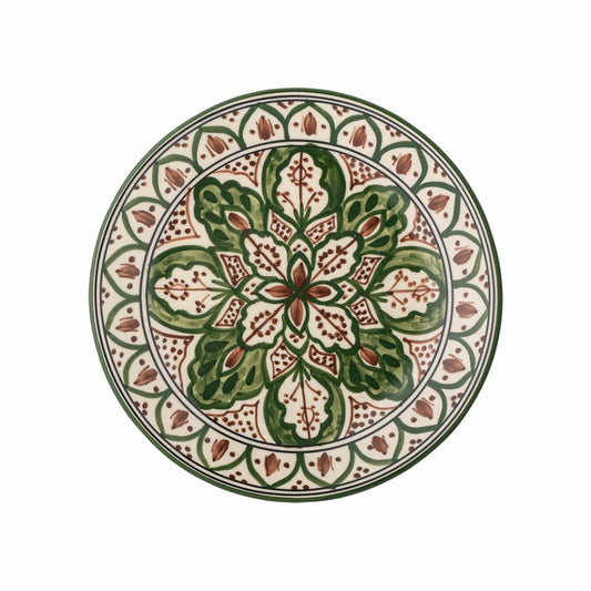Karlie Tallerken, Grøn, Stentøj Ø19cm