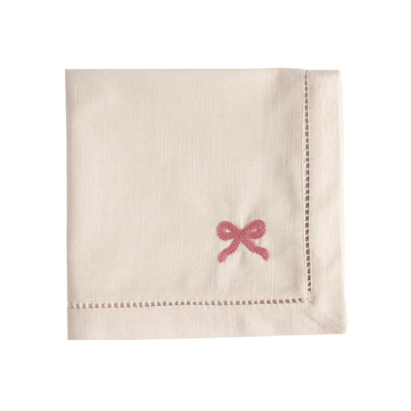 Bow Napkin 45X45 Pink