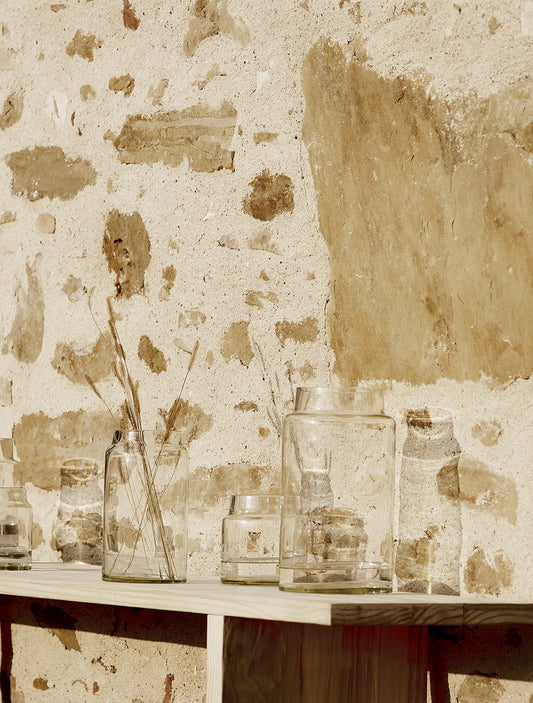 GLASS JAR D19 H34 CM