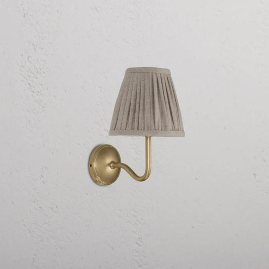Malvern small wall light beige Antique Brass