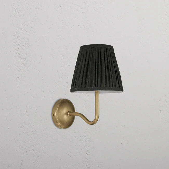 Malvern Medium wall light Green Antique Brass
