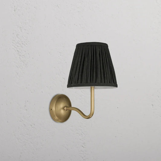 Malvern Medium wall light Green Antique Brass