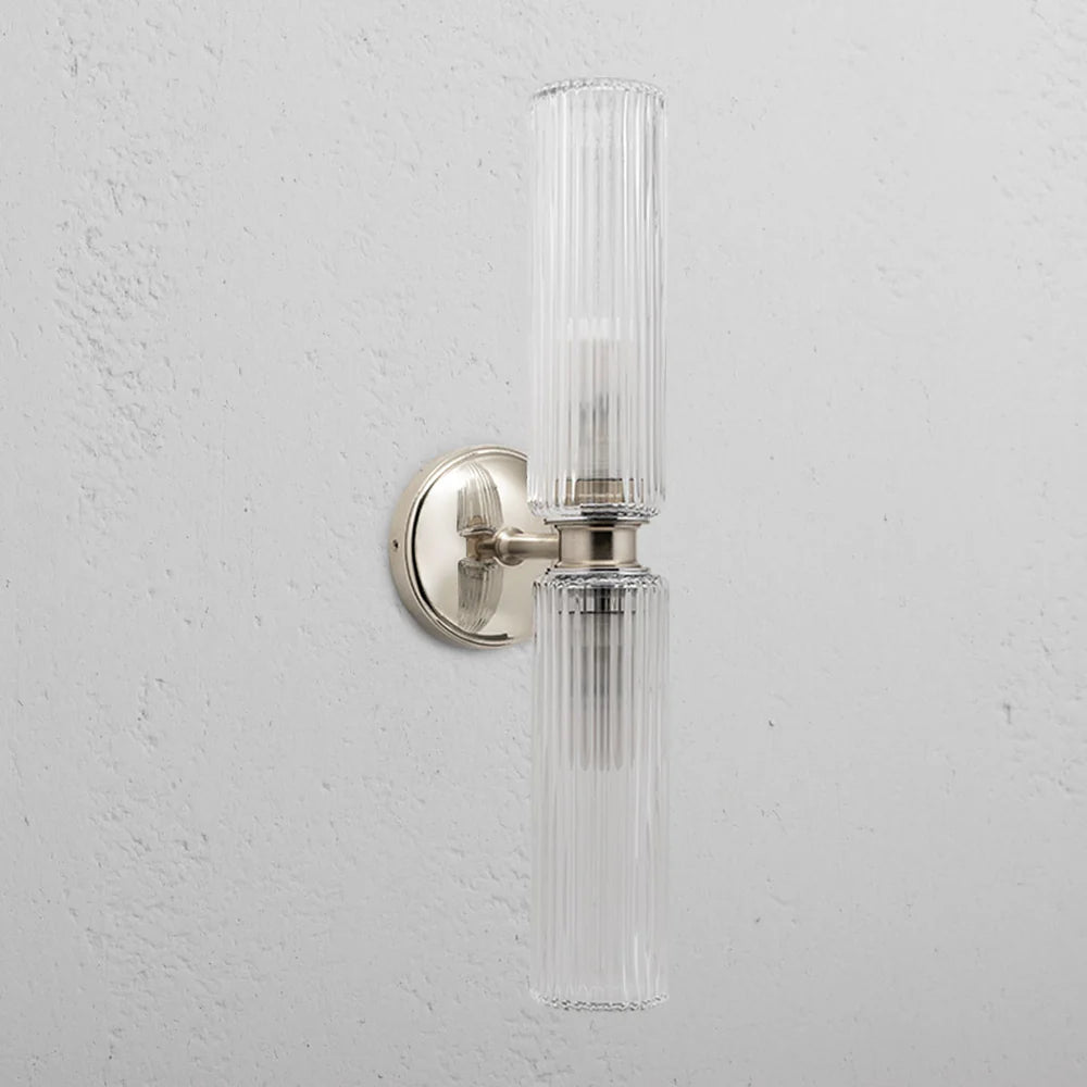 Claremont Medium Wall Light Nickel