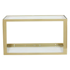 NERA SELF W/GLASS GOLDEN FINISH