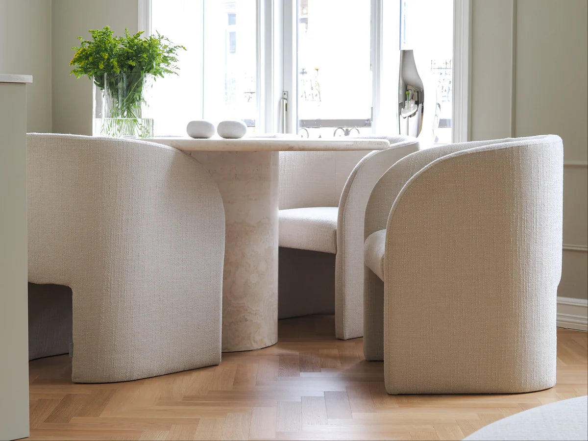 CHLOE DINING CHAIR - CREME