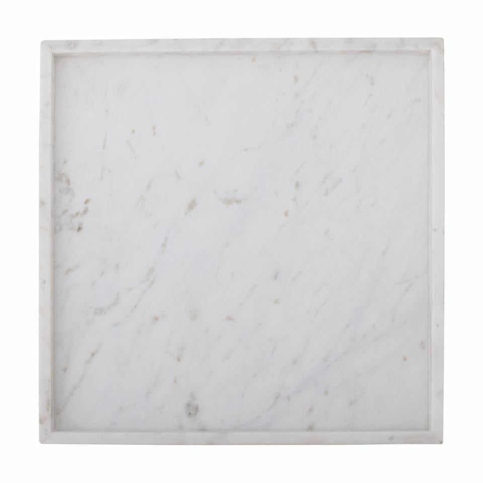 Majsa fat hvitt marmor 35x35