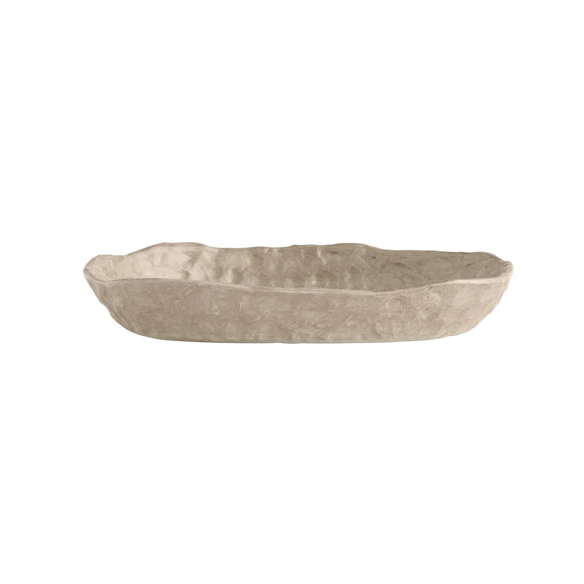 Square tray clay mat glazed Sand 16x23x3
