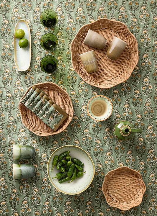 RATTAN TRAY ROUND NATURE LARGE