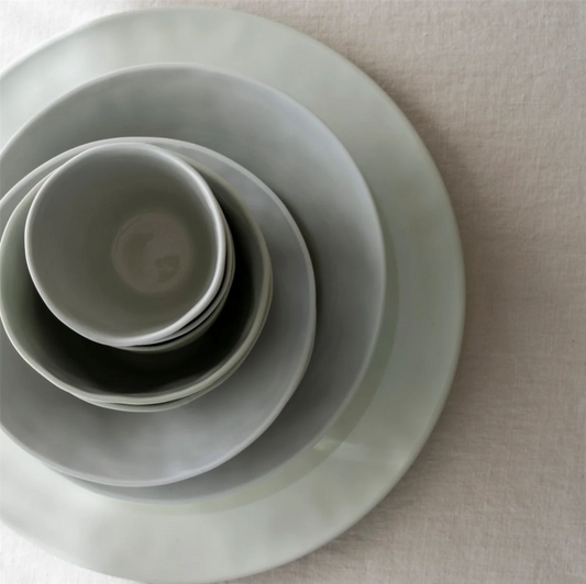 Plate 28cm Green Gray